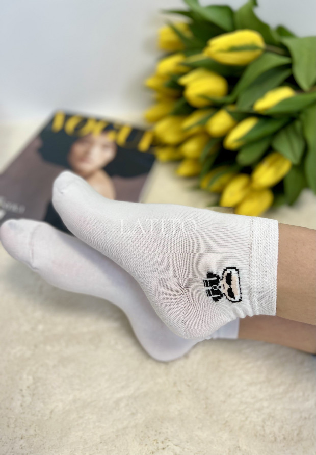 Skarpetki damskie białe