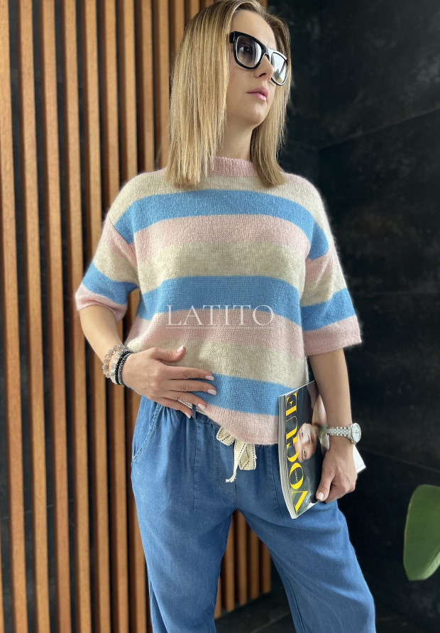 Sweter z krótkim rękawem