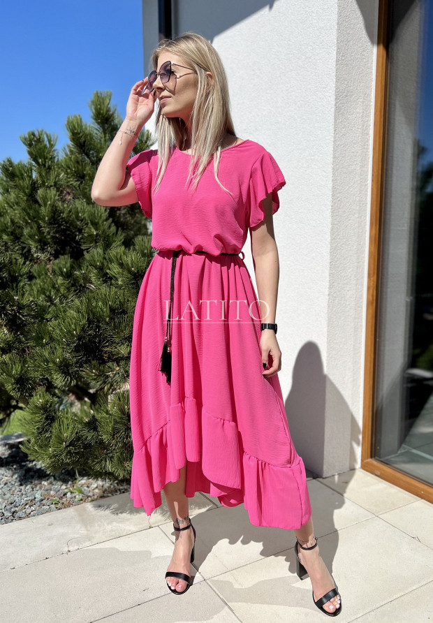 Sukienka z falbaną i...