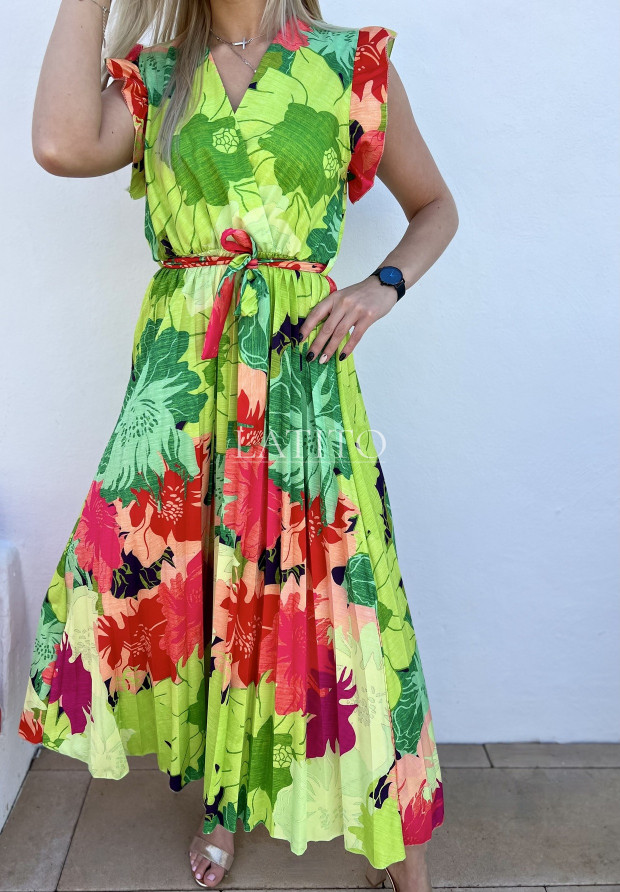 Sukienka z plisowanym dołem