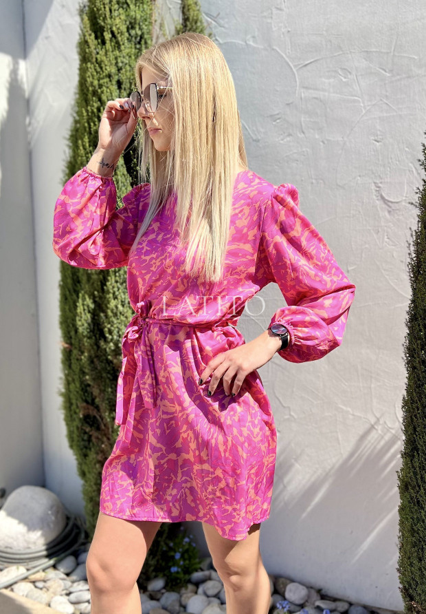 Sukienka damska z paskiem