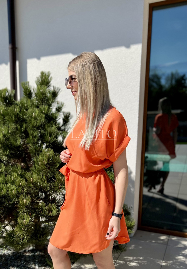 Sukienka trapezowa Perfect For You Orange