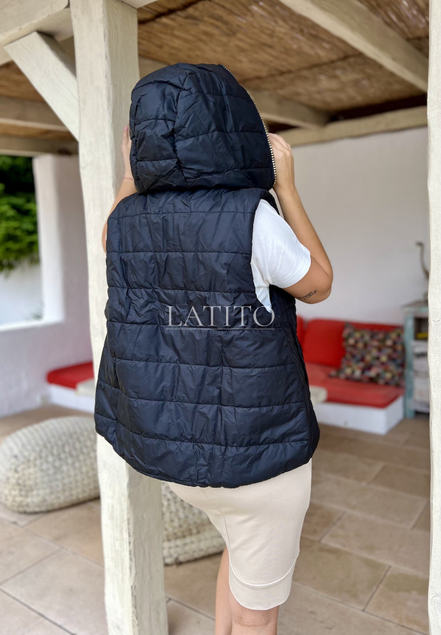 Krótki bezrękawnik damski