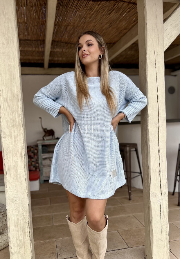 Sweter oversizowy Estrel Blue