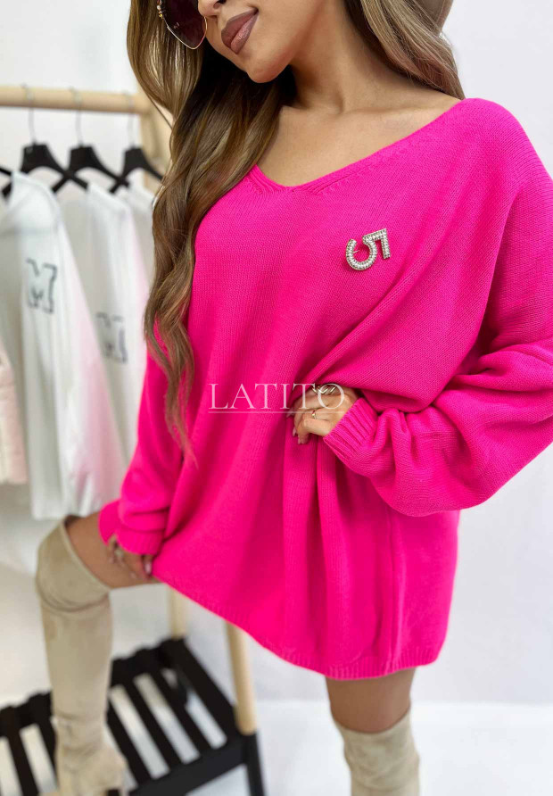 Długi sweter Baby Blue