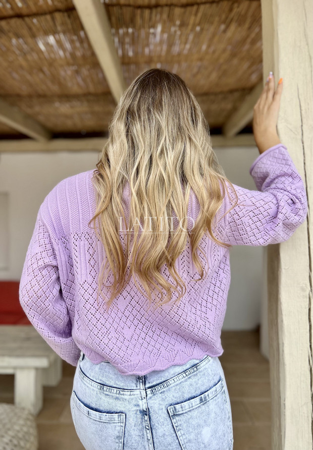 Sweter damski fioletowy