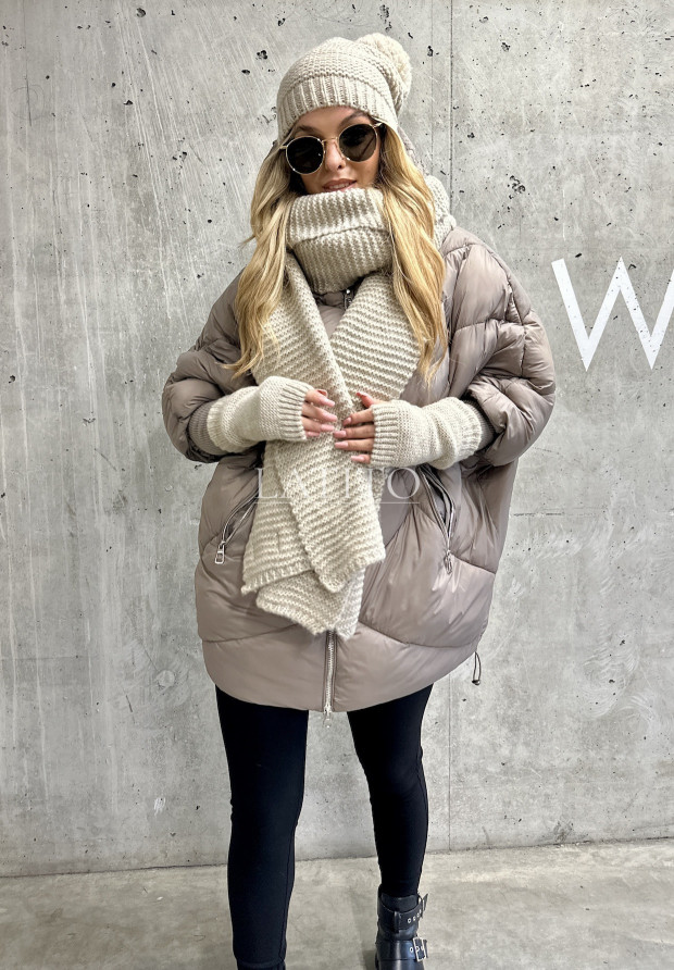 Komplet czapka szalik i rękawiczki