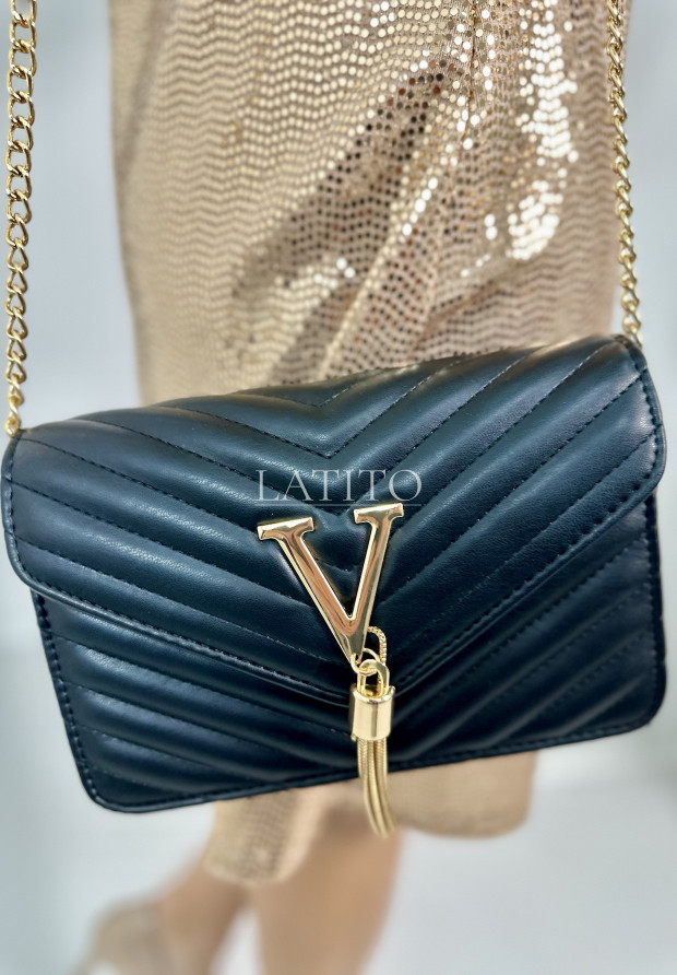 Torebka na łańcuszku Vivo Black