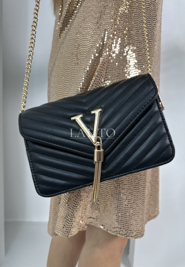 Torebka na łańcuszku Vivo Black