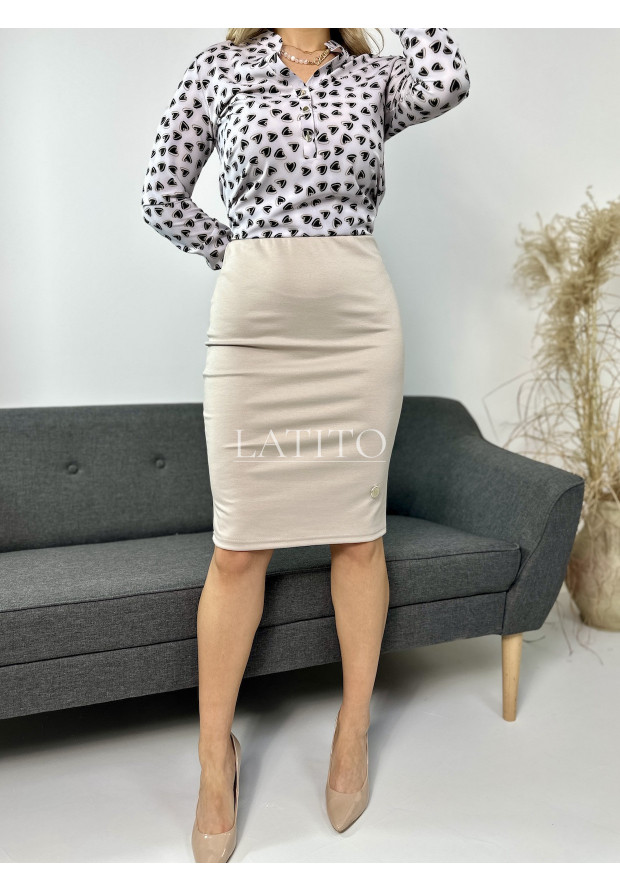 Materiałowa spódnica damska