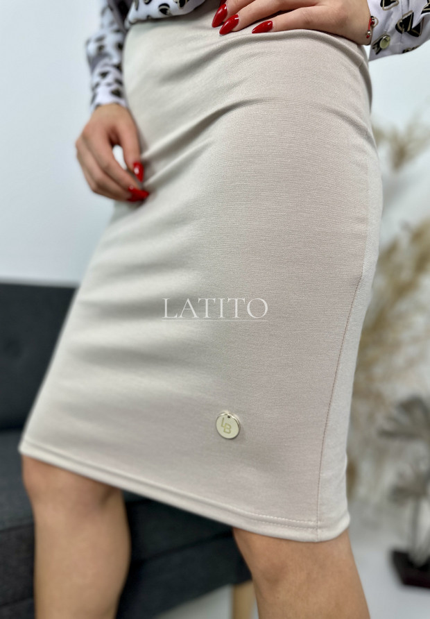 Beżowa spódnica damska