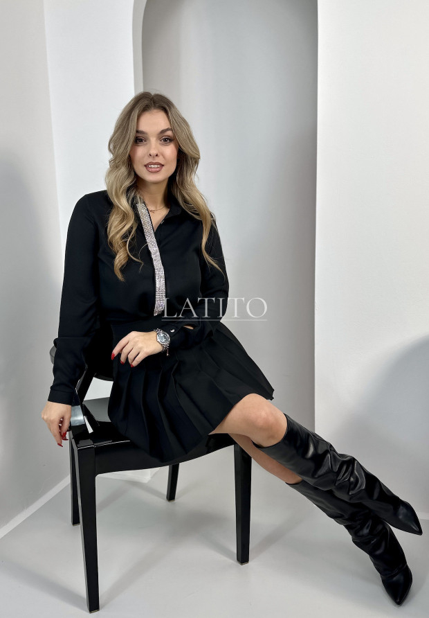 Czarna elegancka koszula damska