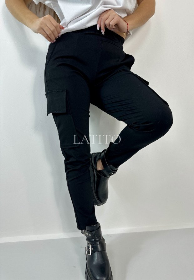 Czarne spodnie damskie