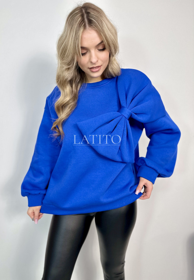 Bluza z kokardą Big Bow Blue