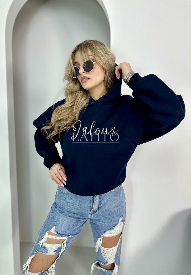 Bluza z kapturem Lallou Navy Blue