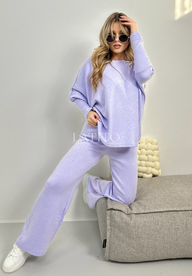 Dzianinowy komplet dwuczęściowy Fenssy Violet