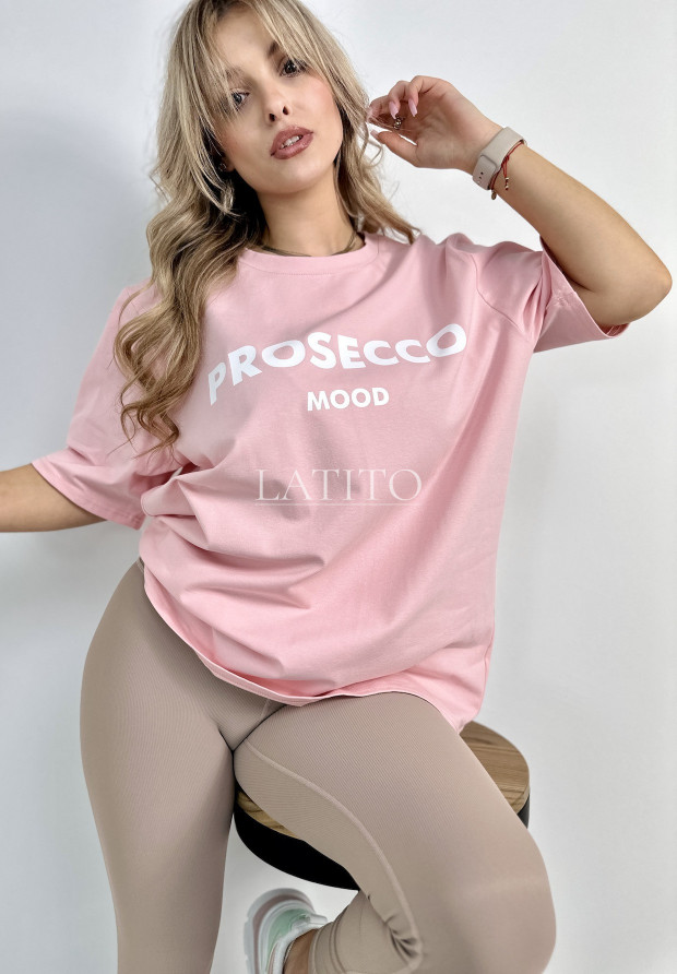 T-shirt oversize Prosecco Pink