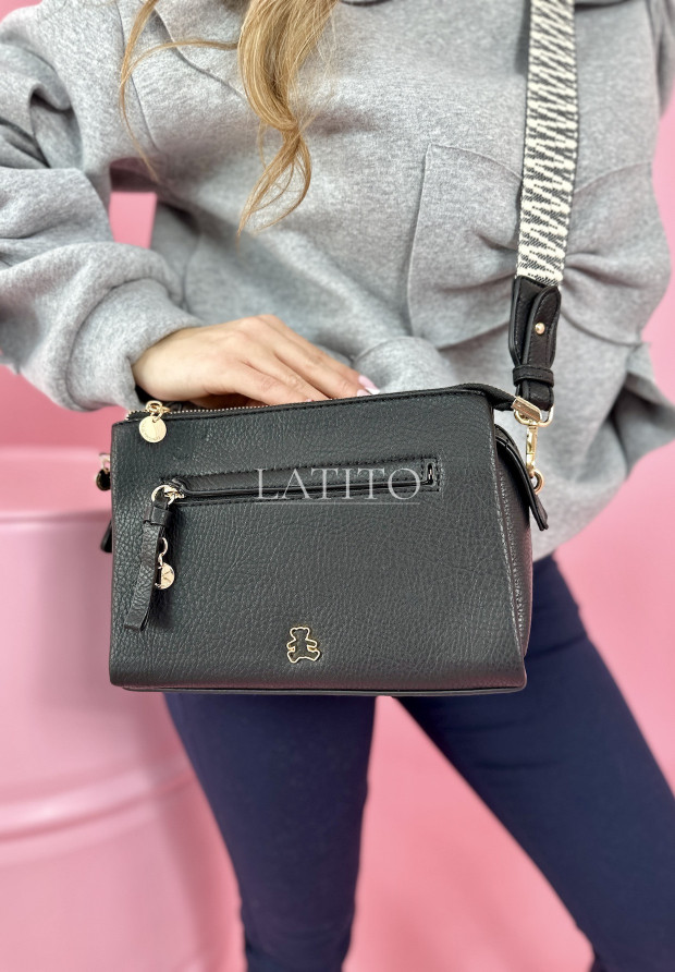 Torebka z imitacji skóry Lulu Black