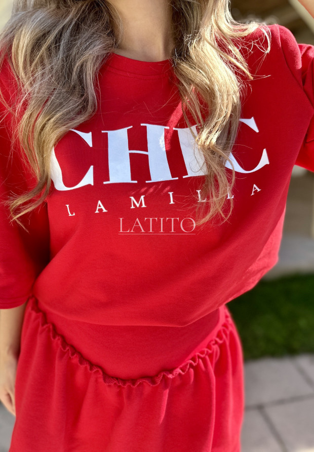 Czerwony t-shirt