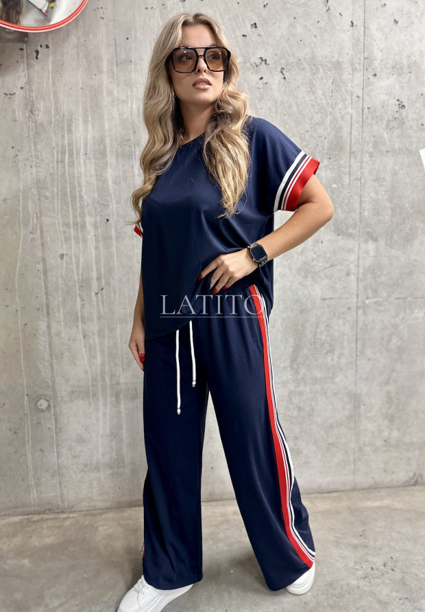 T-shirt oversize Sporty Navy Blue