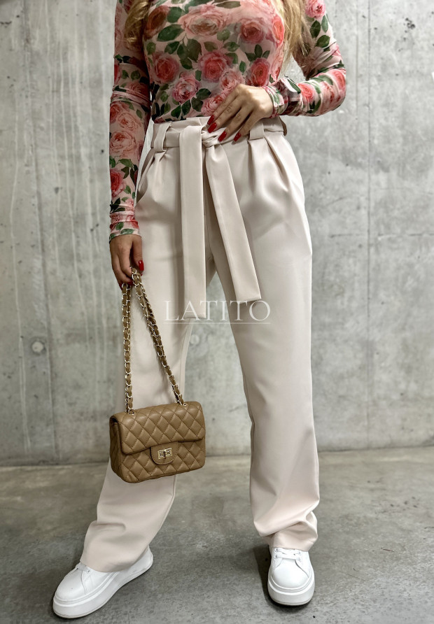 Spodnie eleganckie z wiązaniem Adelyn