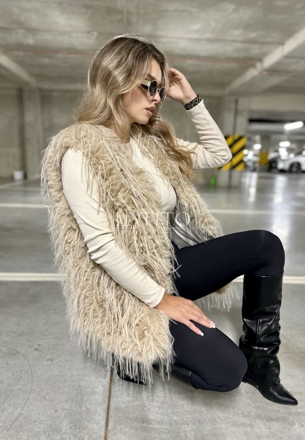 Bezrękawnik futerko