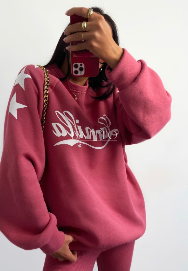 Oversizowa bluza La Milla Enjoy Pink