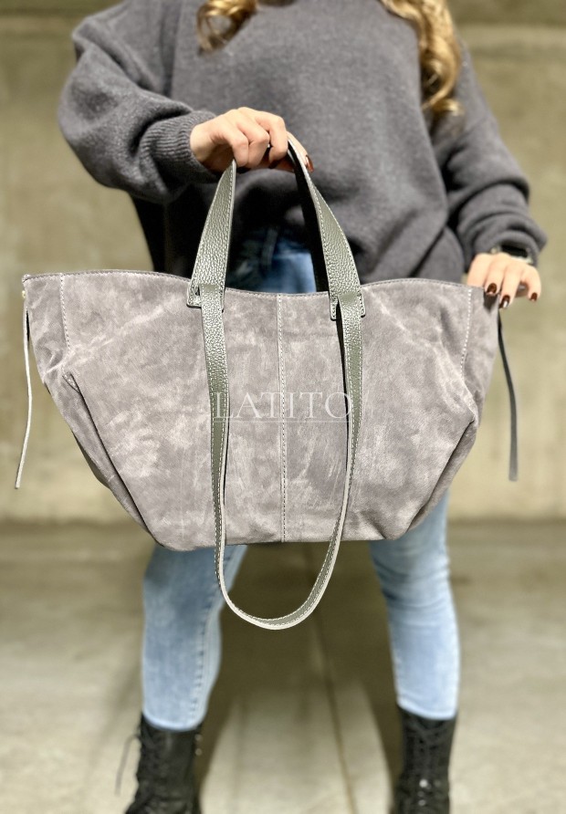 Torba skórzana Alantrian Grey