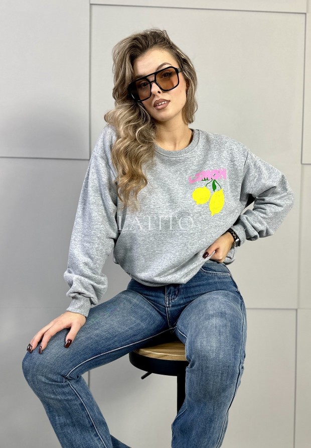 Oversizowa bluza Limoncello Grey