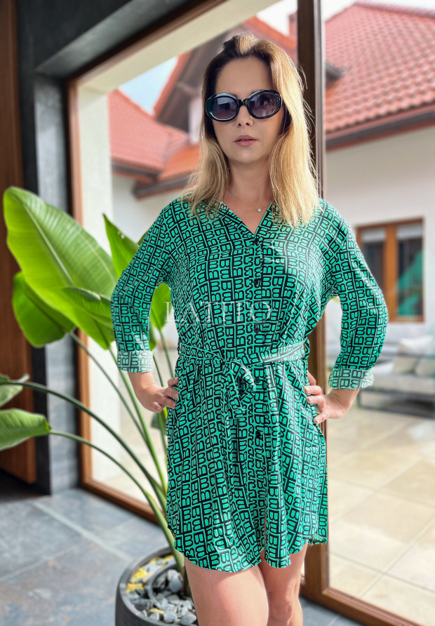 Sukienka koszulowa Beti Black&Green