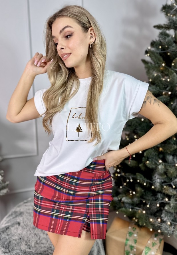 Biały t-shirt damski