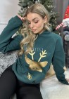 bluza-swiateczna-z-kapturem-reindeer-green
