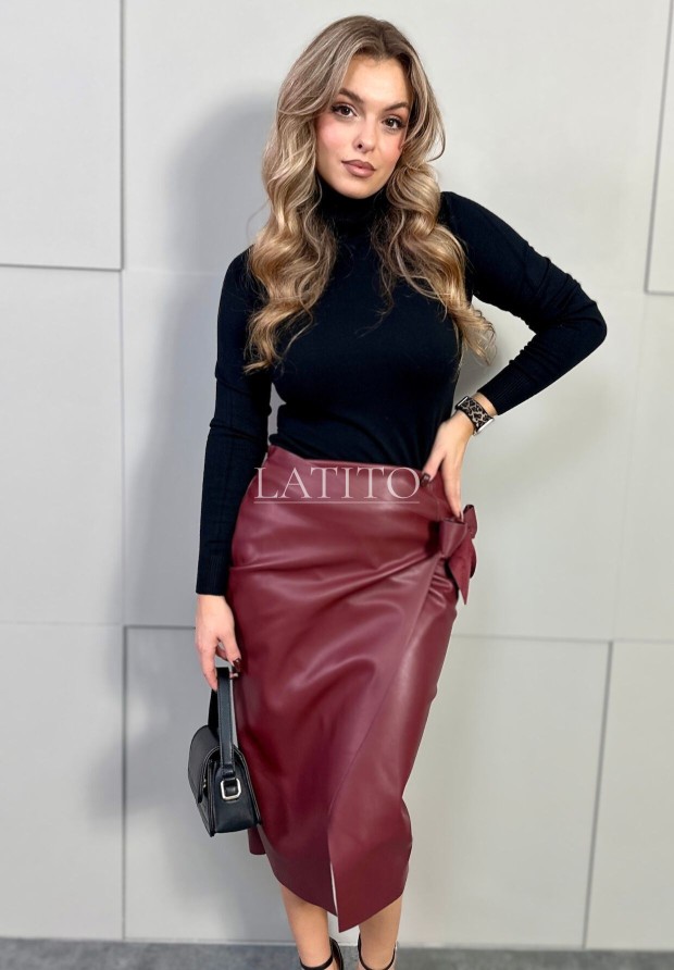 Sweter z golfem Honey Black