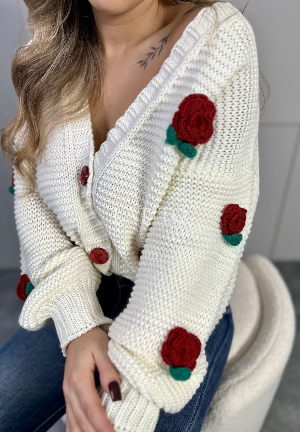 krótki sweter damski