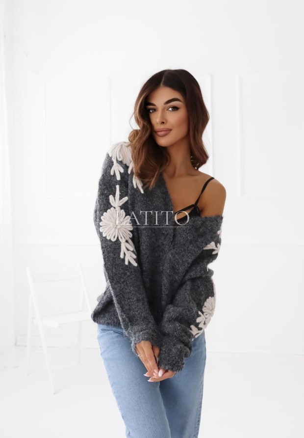 Krótki kardigan Delicious Grey