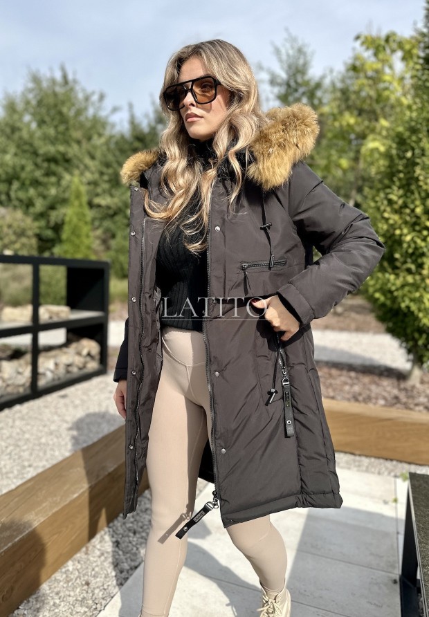 Kurtka z naturalnym futerkiem