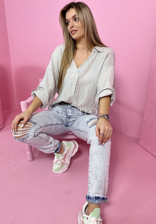 Koszula oversize Seam Grey
