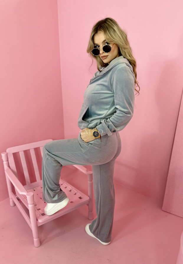 welurowy komplet damski