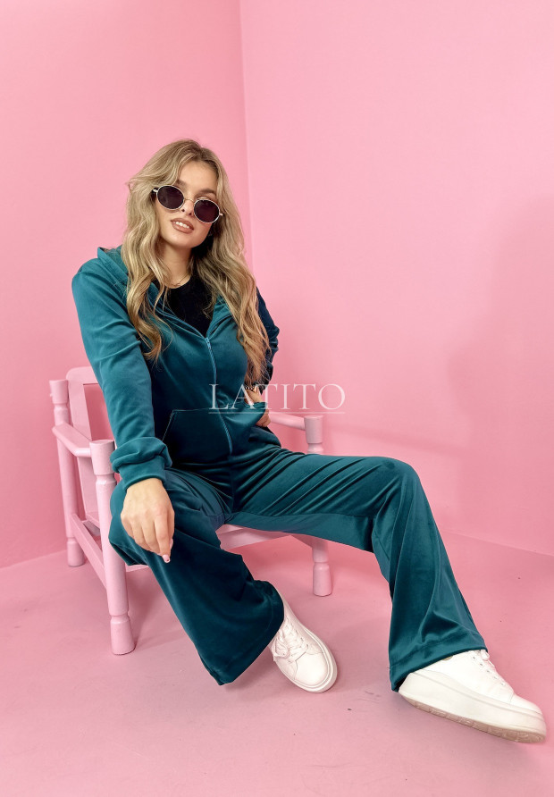 welurowy komplet damski